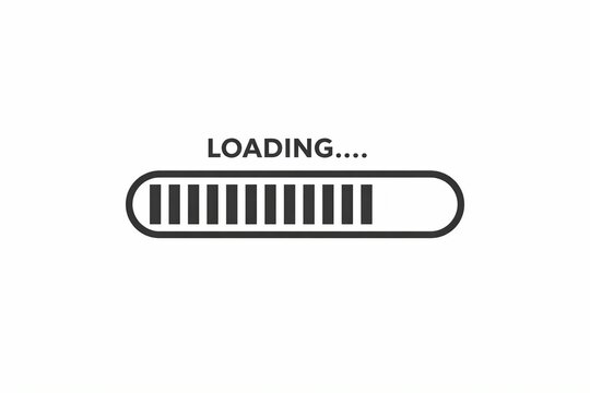 A simple loading animation with a progress bar and text indicator