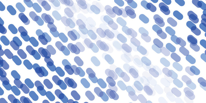 Blue Abstract Pattern with Overlapping Oval Shapes