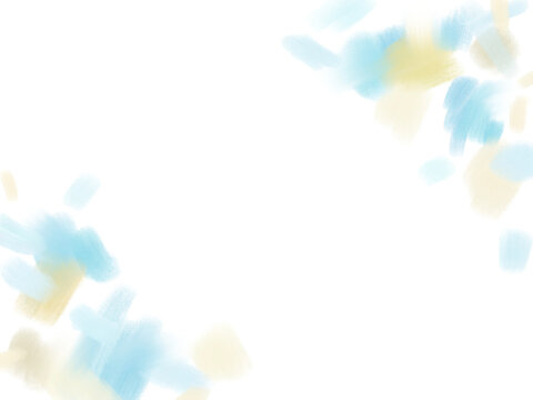 水彩やパステルで描いたベージュと水色の優しい背景素材	