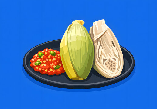 Malaysian style banana heart for ulam
