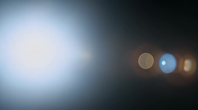 Abstract lens flare light effect background