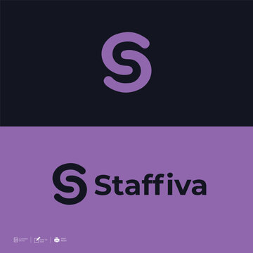 Modern Minimal Logo Design Template Abstract Branding Icon Vector