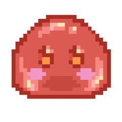 Obraz premium pixel art of slime monster
