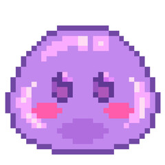 Fototapeta premium pixel art of slime monster