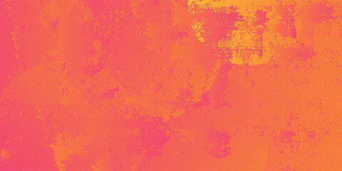 Fototapeta premium Abstract geometric orange gradient circle vector background
