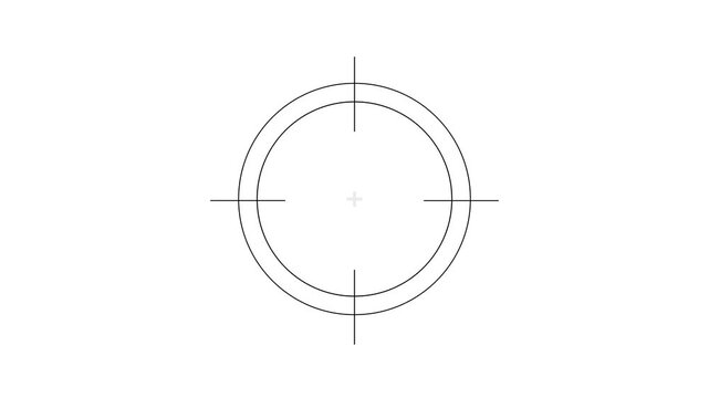 Aim icon vector isolated on white background for your web and mobile app design, Aim logo concept, outline symbol, linear sign