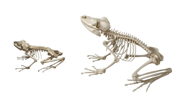 frog skull illustration