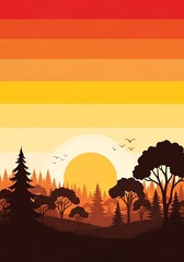 Fototapeta premium Golden Hour Retreat