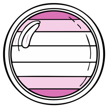 Transgender pride flag colors within a circular outline symbol representing gender identity awareness