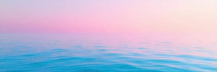 Minimal abstract pink and blue gradient calm ocean water landscape with a serene and relaxing vibe , water, zen
