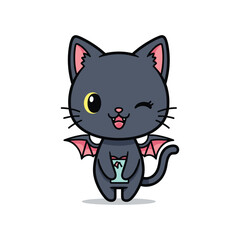 Fototapeta premium Bat Cat Gift Surprise Commercial