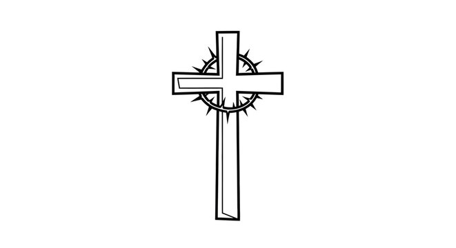 Crucifix Christian Cross Symbol.