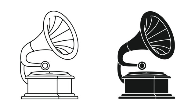 Gramophone Icon Vector