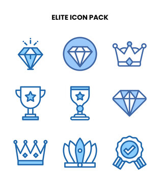 Elite Two Colour SVG Icons Pack