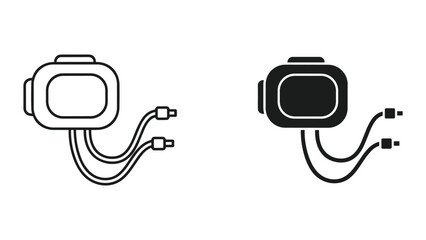 Obraz premium Tech Gadget Device Cables Connection Digital Interface