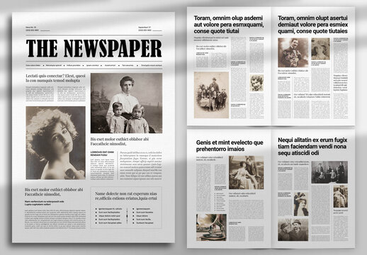 A3 Newspaper Mockup
