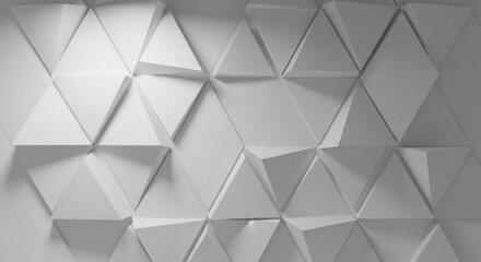 Obraz premium 3D abstract geometric white wall panels seamless texture background
