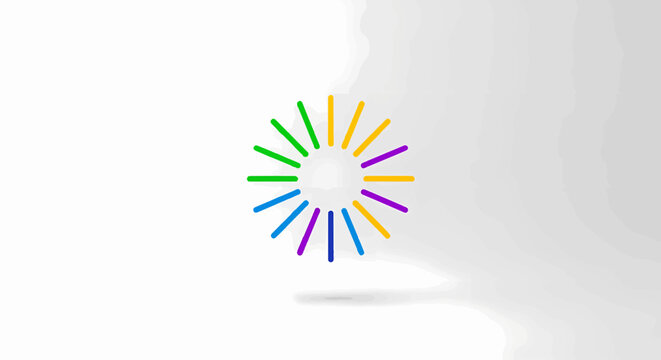 Colorful Abstract Circular Design with Vibrant Lines and Modern Style.