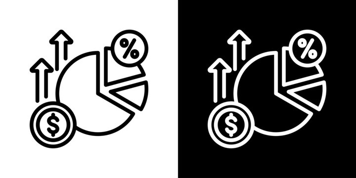 Margin Icon Set Vector Collection Isolated In Black And White