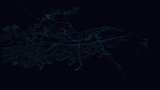 Rio De Janeiro, Brazil, City Infrastructure Expansion Animation, Urban Visualization Technology