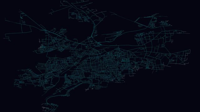 Pune, India, City Infrastructure Expansion Animation, Urban Visualization Technology