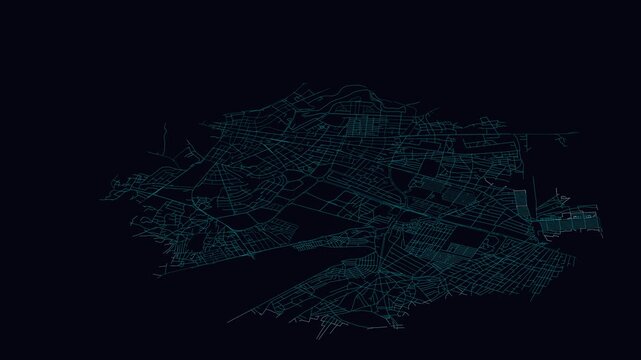 Luanda, Angola, City Infrastructure Expansion Animation, Urban Visualization Technology