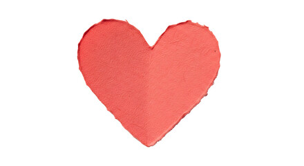 Fototapeta premium Torn Red Heart Shape on Black Background