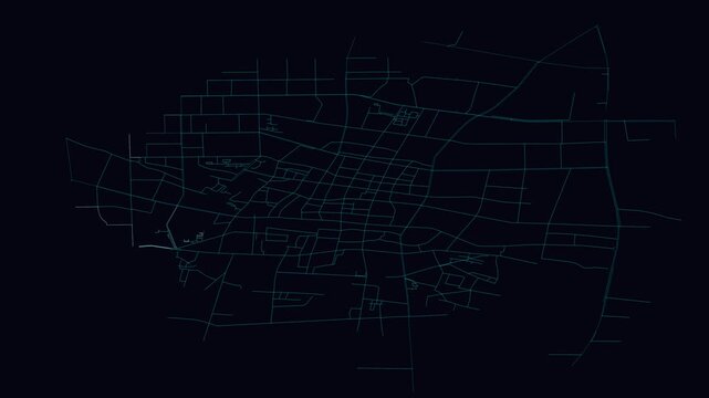 Baoding, China, City Infrastructure Expansion Animation, Urban Visualization Technology