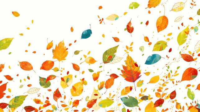 舞い散る秋の葉