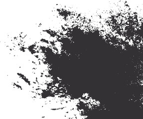 Obraz premium Dark grey splatter texture on white background