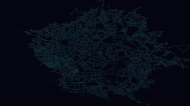 Addis Ababa, Ethiopia, City Infrastructure Expansion Animation, Urban Visualization Technology