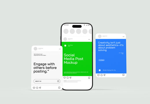 Modern Social Media Post Mockup Template