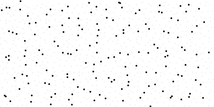 Seamless polka dot pattern. Vector pattern with black circles on white background.