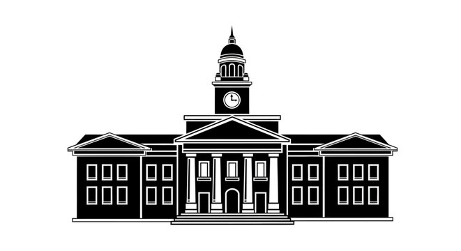 Building with clock tower architecture.