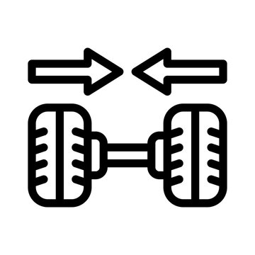 wheel alignment line icon