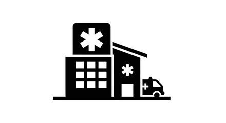 Emergency Medical Services Building Icon. © wulan
