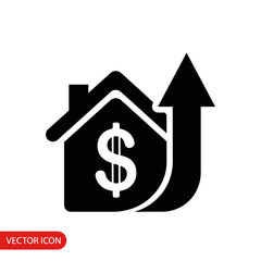Obraz premium House with dollar sign and arrow.