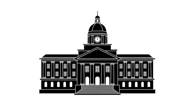 Historic Building with Clock Tower.