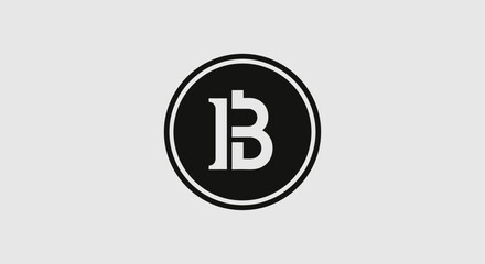 Large white letter B logo. © syarifah