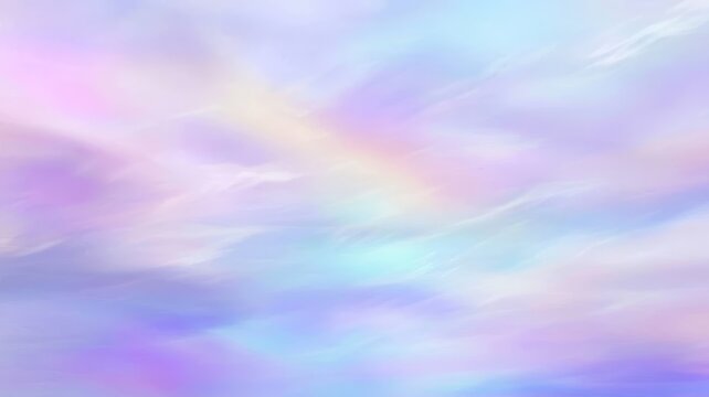 Vibrant rainbow sky with fluffy clouds a breathtaking natural phenomenon, colorful rainbow sky beautiful clouds natural wonder.