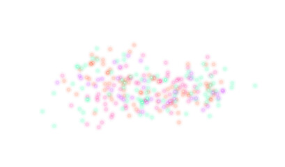 Fototapeta premium Neon glowing seamless sparkles effect PNG. abstract glowing colorful sparkling stars, glittering effect, Transparent background.