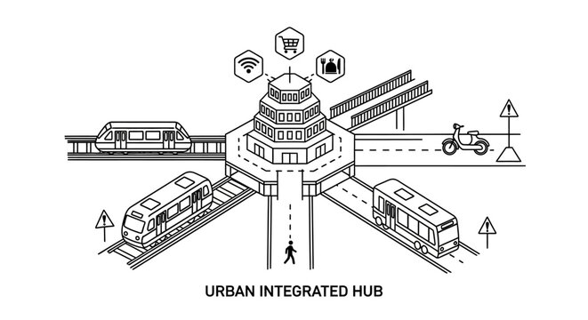 Urban Integrated Transport Hub Station Design.