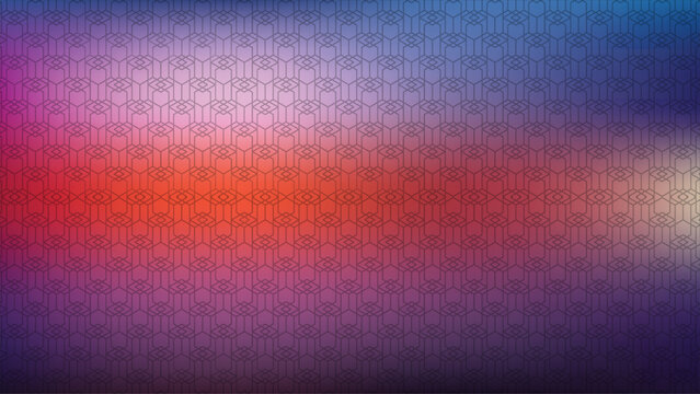 Colorful Geometric Background with Hexagonal Grid Pattern, Gradient Design for Modern Digital Art