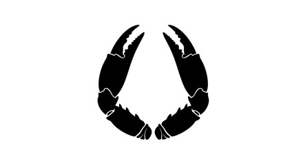 Black crab claws side view. © ahmad