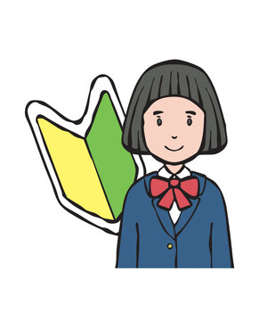 制服の女の子　新入生
This is a student's illustration.