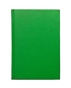 Blank cover book. Green Book.