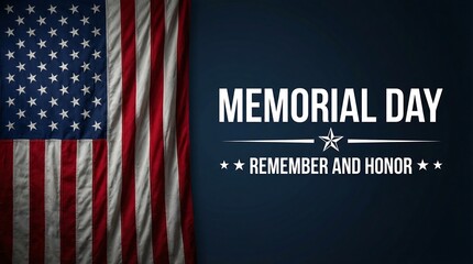 A patriotic display of the American flag on Memorial Day, symbolizing remembrance and honor.