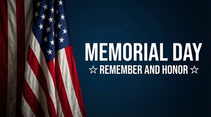 A patriotic display of the American flag on Memorial Day, symbolizing remembrance and honor.