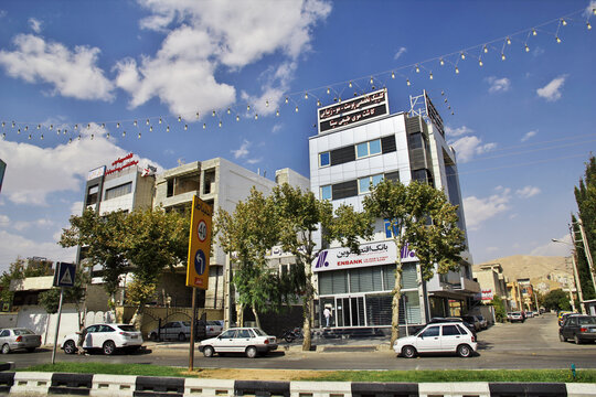 Shiraz, Iran - 29 Sep 2012: Street in Shiraz city, Iran