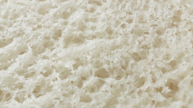 Teacake bread bun roll extreme macro close up with a rotating camera motion stock footage